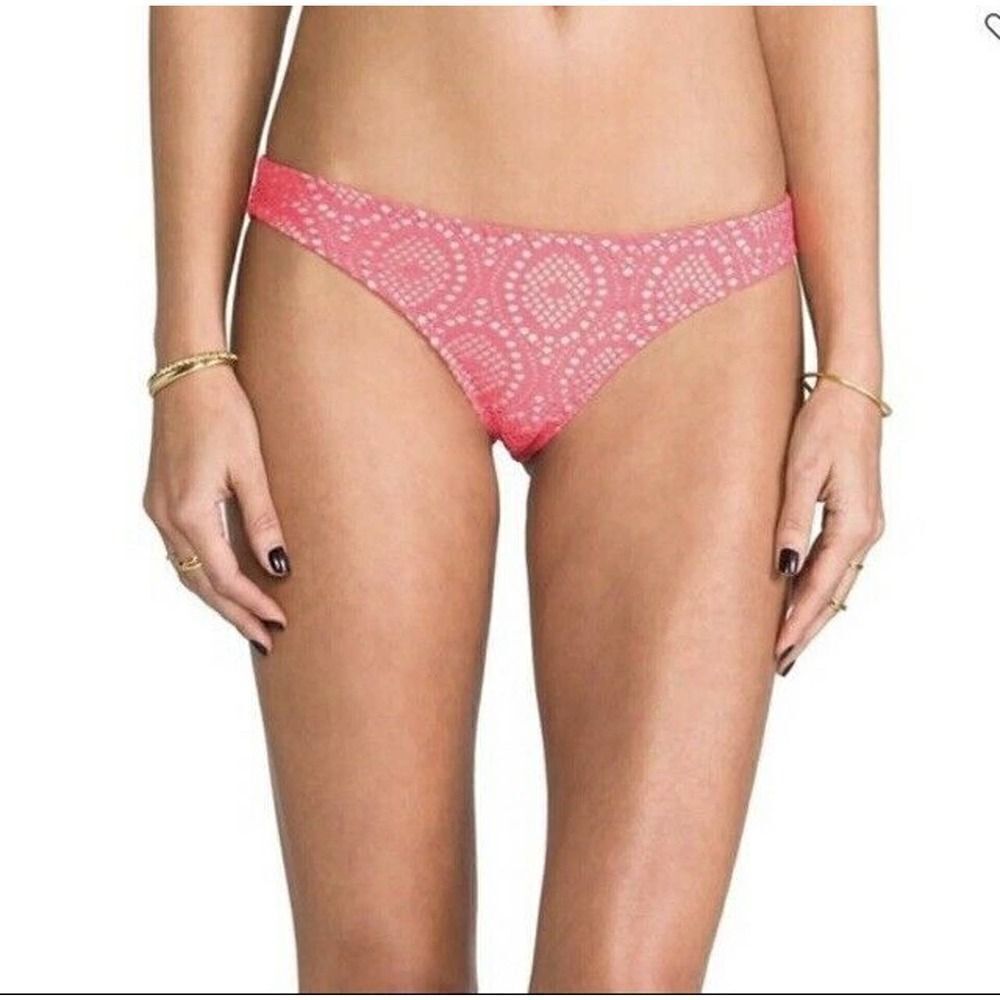 Eberjey Boho Beautiful “Coco" Skimpy Crochet Lace Bikini Bottom L / Large